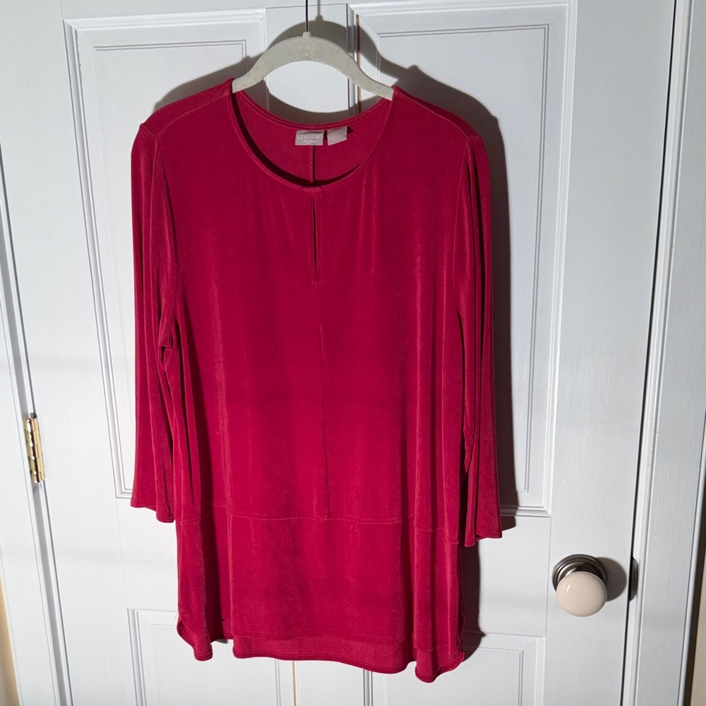 Chico's Deep Pink Tunic Top